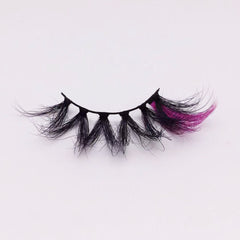 Purple color lashes mink lash