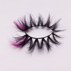 Purple color lashes mink lash